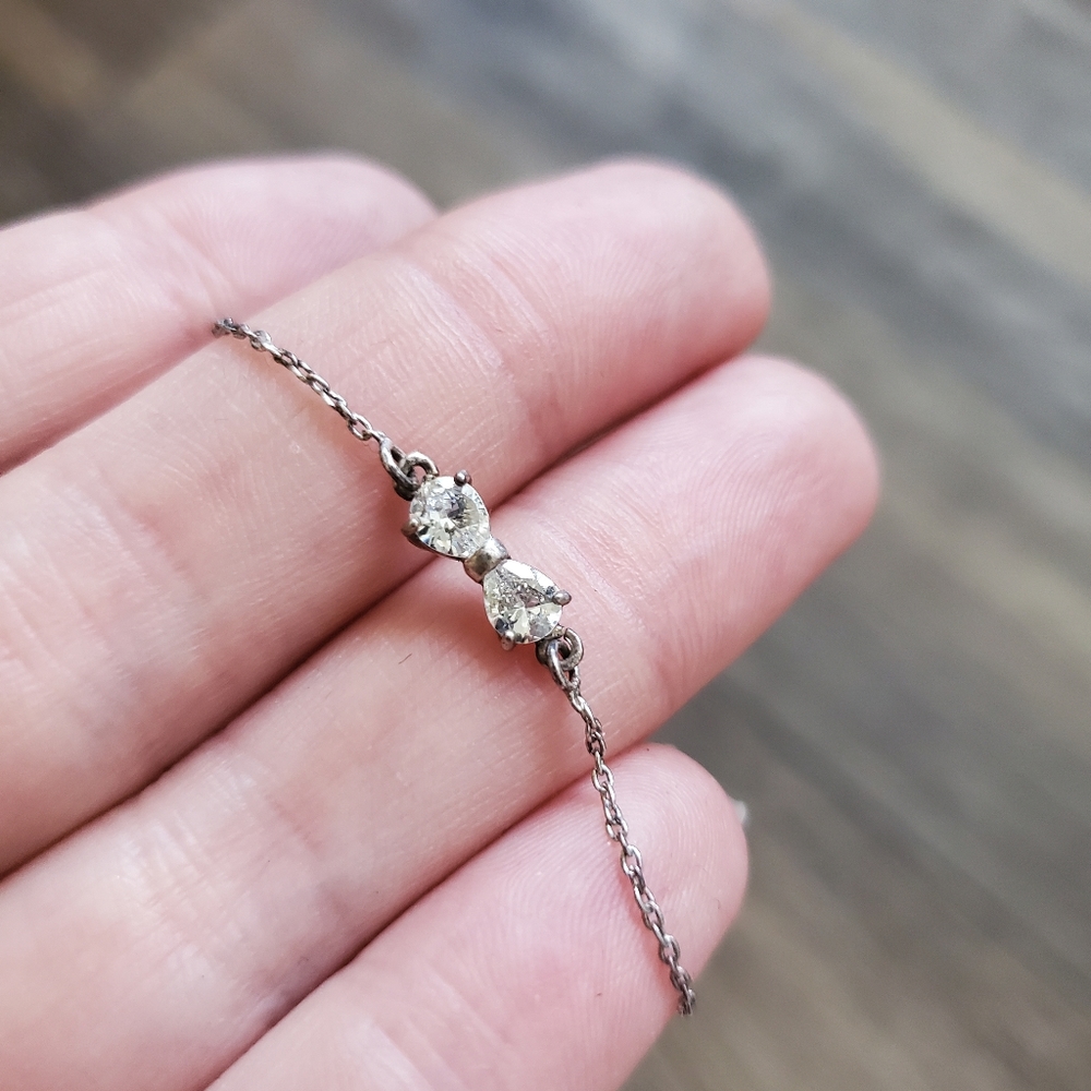 CZ Bow Motif Bracelet